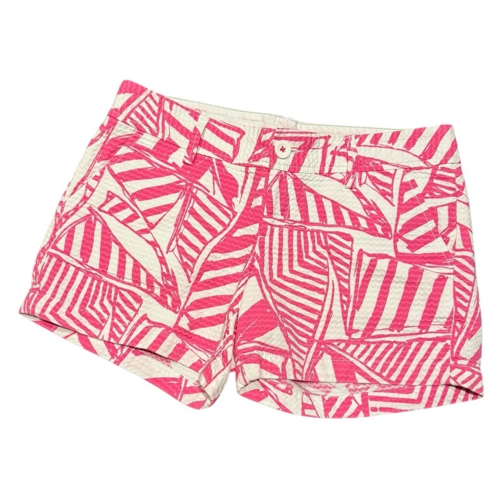 Lilly Pulitzer Callahan Shorts Pink and White Pattern Women’s Size 4.
